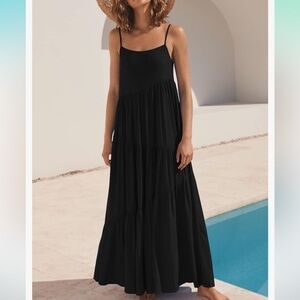 New with tags black flowy maxi dress